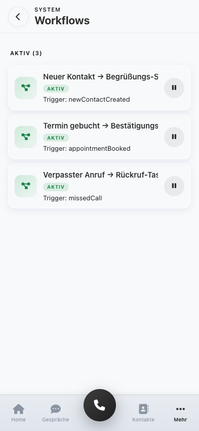 Automatisierungen und Erinnerungen